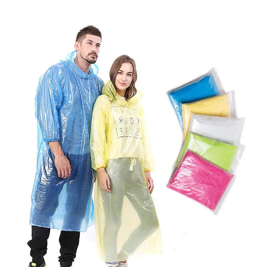 FULLY REUSABLE Wallet Rain Card Rain Coat _ Set of 5 Multicolour @ Just Rs.499/-